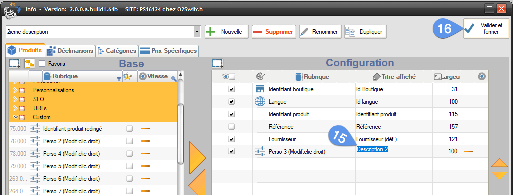 Custom fields, tuto 1 - image 9 - Column Configurator, give column a title